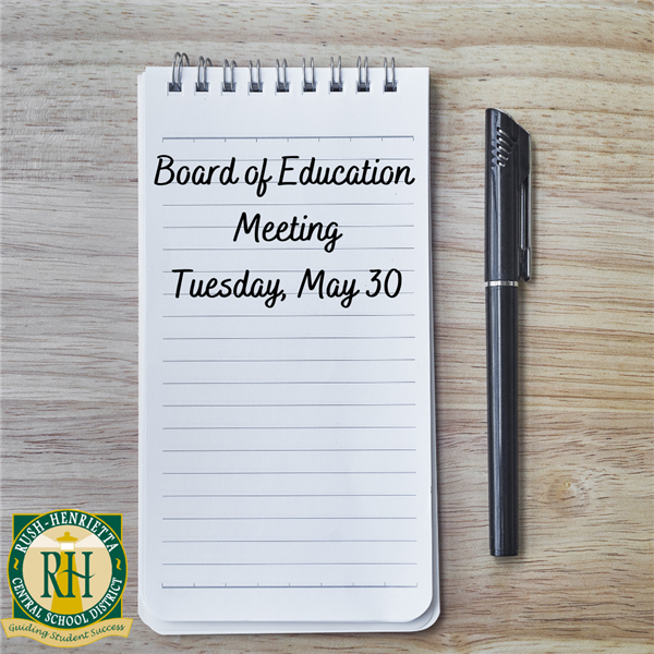  Board of Education Meeting Tuesday, May 30